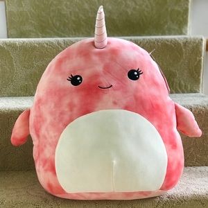16” Squishmallow Amiah 
Brand New with Tags
Pink tie dye Narwhal Squishmallow